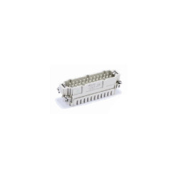 Insert HE, Raccordement à Sertir, femelle, 24 pin, 16A, Polycarbonate, 24B|48B 